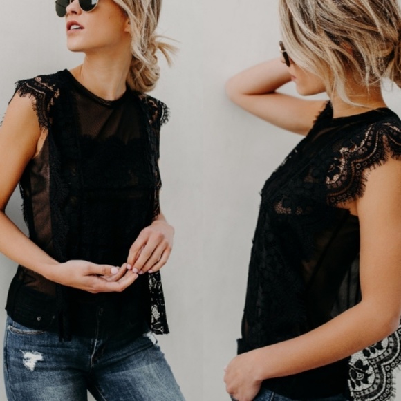 Lace Mesh Top - Picture 3 of 3